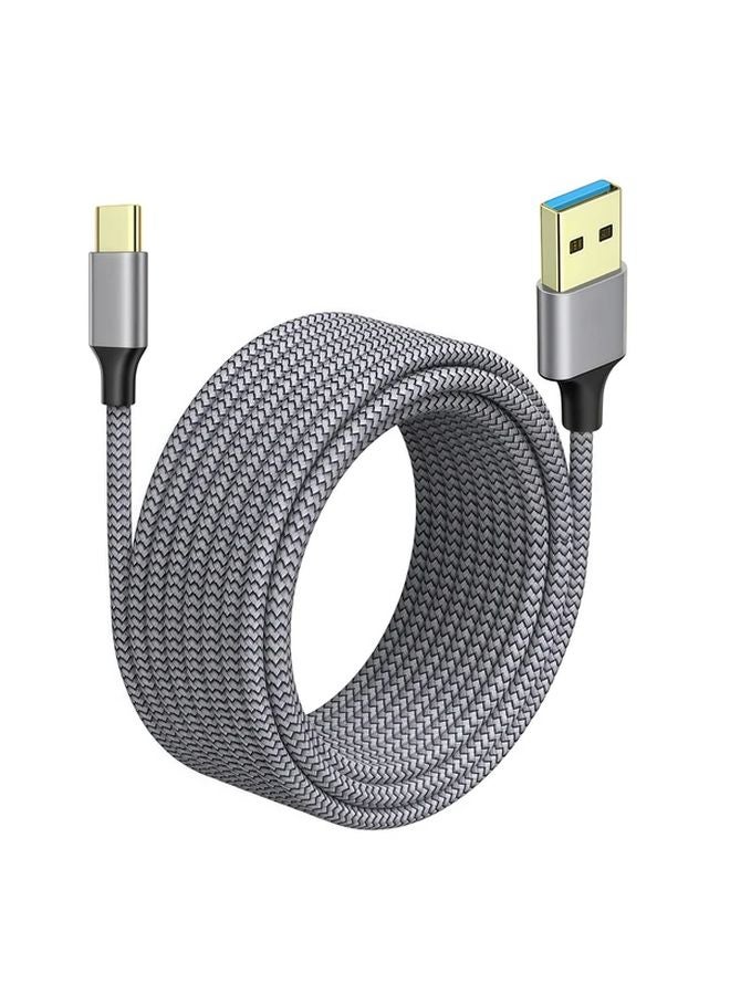 10Gbps USB A To Type C Fast Charging Cable 196 85 Inch For iPhone 16 Galaxy S24 PS5 - Image 1